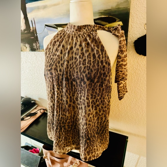 INC NEW Blouse cheetah Style size M - Picture 15 of 16